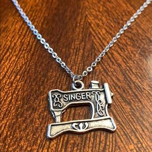 Vintage Singer Sewing Machine Necklace